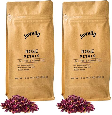 Jovvily Rose Petals - 8oz - Edible - Relaxing - Fresh Aroma in Saudi Arabia