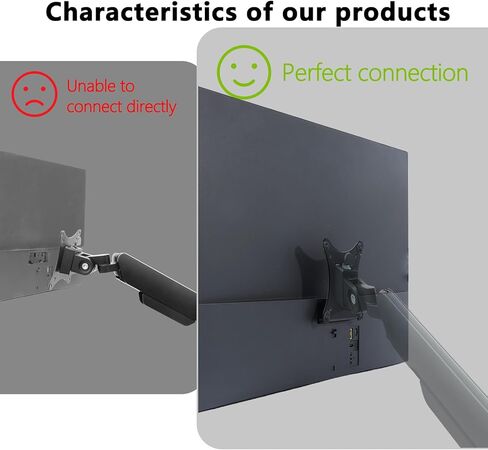 L27q-10 VESA Mount Adapter Compatible with Lenovo 27" X-Series and L-Series Monitors (Fits L27q-10 , L27q-20 , X27q-10)–75x75 to 100x100 Wall Mount Bracket in Kuwait