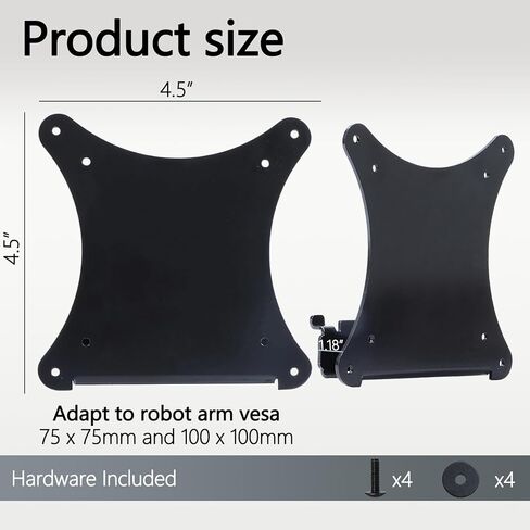 L27q-10 VESA Mount Adapter Compatible with Lenovo 27" X-Series and L-Series Monitors (Fits L27q-10 , L27q-20 , X27q-10)–75x75 to 100x100 Wall Mount Bracket in Kuwait