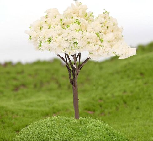 Mini Artificial Trees Simulation Plant Ornaments Colorful Micro Landscape Accessories for Fairy Garden Home and Party Decor (Red Maple, 7.3x6cm) in Saudi Arabia