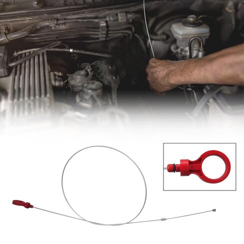 Transmission Fluid Level Dipstick Fit for Jeep Grand Cherokee SRT8 Sport Utility 4-Door 6.1L 6059CC 370Cu. In. V8 GAS OHV Naturally Aspirated 2006 2007 2008 2009 2010,Replaces# 9336, 8863B, 9336A in Saudi Arabia