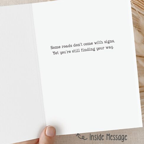 m&h invites Sobriety Winding Road Encouragement Card – Soberversary Milestone Card – AA NA Addiction Recovery in Saudi Arabia