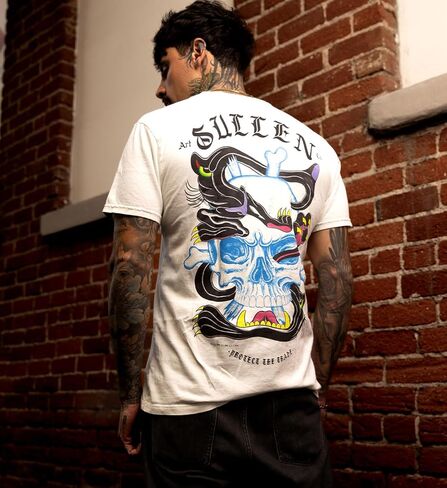 تي شيرت Sullen الرجالي Panther Trip Traditions Capule Tattoo Lifestyle Graphic من القطن الفاخر بأكمام قصيرة in Saudi Arabia