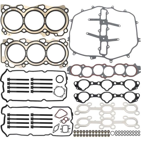 Head Gasket Set with Bolts Fit for Infiniti FX35 G35 2003-2004, for Nissan 350Z 2003-2006 - 3.5L 3498CC V6 DOHC VQ35DE HS26239PT ES72900 in Saudi Arabia