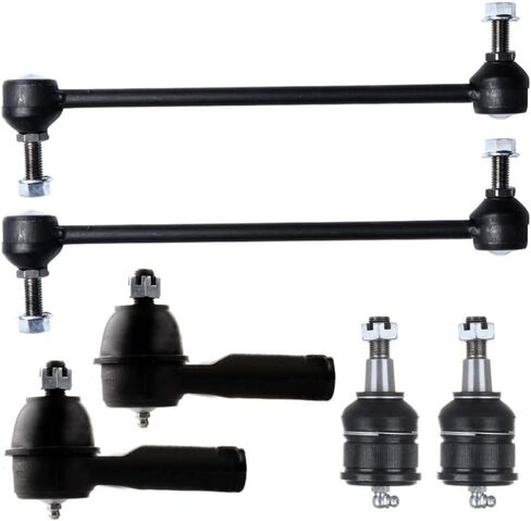 6pcs Steering Sway Bar Linkage Suspension Kit Front Left Driver Right Passenger Lower Side Alloy Steel Coated Greasable for Honda for Odyssey 3.5L 1999-2004 Mounting Hardware in Kuwait