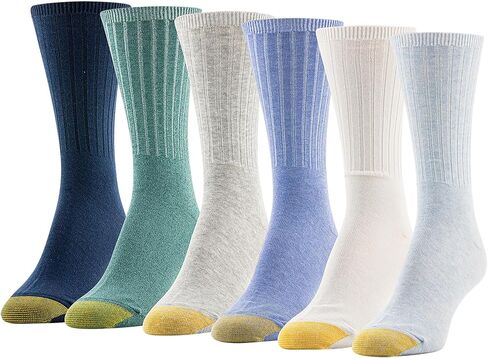 GOLDTOE Women's Casual Texture Crew Socks, Multipairs in Saudi Arabia