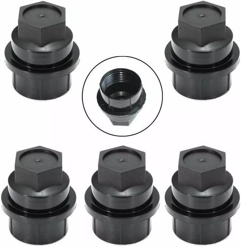 6Pcs Wheel Lug Nut Covers, 7/8" Hex Size 1.57"(40mm) Length Lug Nut Covers Caps Fits Chevy Silverado Chevrolet Tahoe GMC Sierra, Black in Saudi Arabia