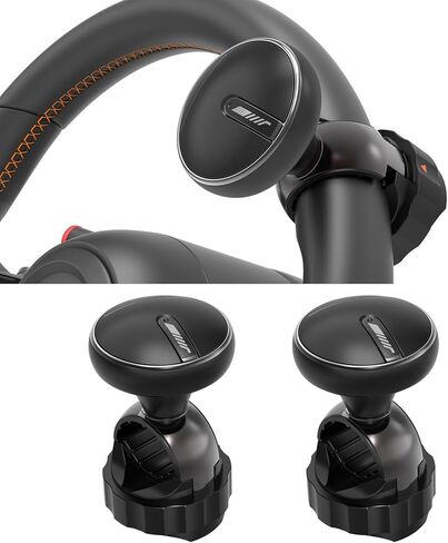 Tool-Free Steering Wheel Knob Spinner with Metal Ball Bearing– Quick Install Suicide Knob for Steering Wheel, Steering Wheel Spinner Fits 3.45–4.9" Car, SUV, Semi Truck, Tractor, Boat (Black, 1 Pack) in Kuwait