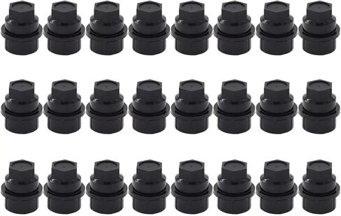 6Pcs Wheel Lug Nut Covers, 7/8" Hex Size 1.57"(40mm) Length Lug Nut Covers Caps Fits Chevy Silverado Chevrolet Tahoe GMC Sierra, Black in Kuwait