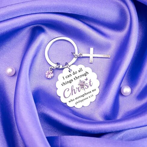 Religious Spiritual Gifts For Christian Women Best Christian Keychain Gifts For Women Mom Inspirational Faith Bible Biblical Gift For Woman Birthday Best God Baptism Faith Based Gift For Friendship in Kuwait