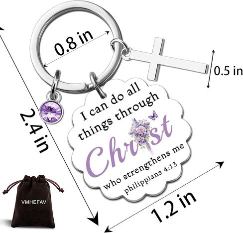 Religious Spiritual Gifts For Christian Women Best Christian Keychain Gifts For Women Mom Inspirational Faith Bible Biblical Gift For Woman Birthday Best God Baptism Faith Based Gift For Friendship in Kuwait