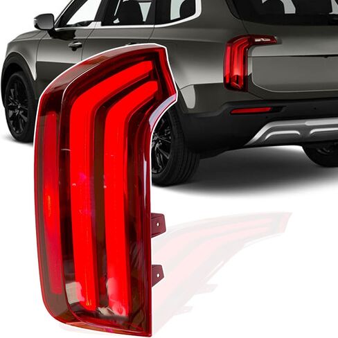 Rear Left Driver Side Tail Light Assy LED Fit for Kia Telluride 2020 2021 2022 EX SX Sport 3.8L V6 KI2804165 762405-43671-5 92401S9100 in Kuwait