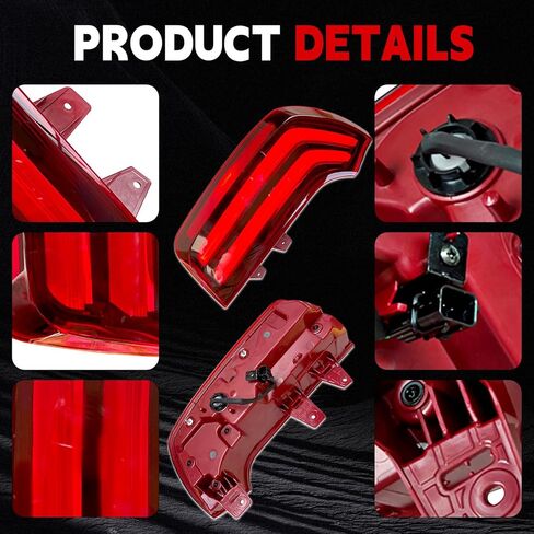 Rear Left Driver Side Tail Light Assy LED Fit for Kia Telluride 2020 2021 2022 EX SX Sport 3.8L V6 KI2804165 762405-43671-5 92401S9100 in Kuwait