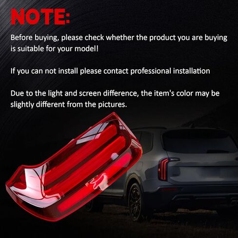 Rear Left Driver Side Tail Light Assy LED Fit for Kia Telluride 2020 2021 2022 EX SX Sport 3.8L V6 KI2804165 762405-43671-5 92401S9100 in Kuwait
