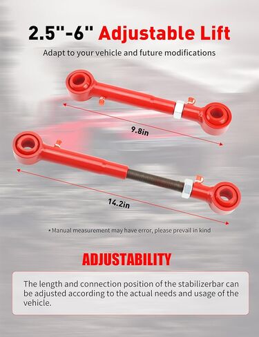 2.5" - 6" Lift Front Sway Bar Links Kits for 2018-2024 Jeep Wrangler JL & JLU - Off-Road Suspension Upgrade, Quicker Disconnect System in Kuwait