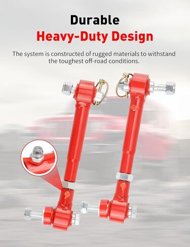 2.5" - 6" Lift Front Sway Bar Links Kits for 2018-2024 Jeep Wrangler JL & JLU - Off-Road Suspension Upgrade, Quicker Disconnect System in Kuwait