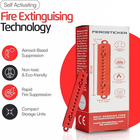 Small Automatic Fire Extinguisher – Non-Toxic, Compact & Maintenance-Free Household Fire Protection for Electric Boxes, Solar Generators, Vehicles, Lithium Batteries, Ship Cabins. in Kuwait