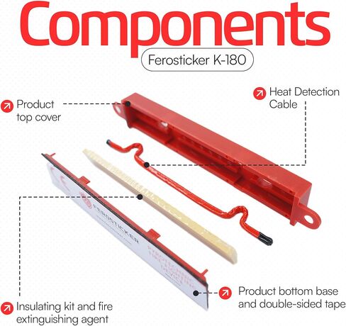 Small Automatic Fire Extinguisher – Non-Toxic, Compact & Maintenance-Free Household Fire Protection for Electric Boxes, Solar Generators, Vehicles, Lithium Batteries, Ship Cabins. in Kuwait