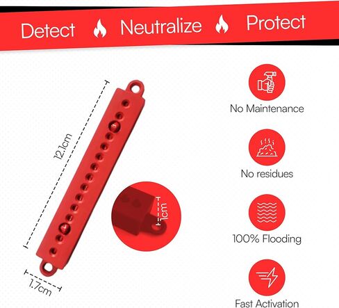 Small Automatic Fire Extinguisher – Non-Toxic, Compact & Maintenance-Free Household Fire Protection for Electric Boxes, Solar Generators, Vehicles, Lithium Batteries, Ship Cabins. in Kuwait