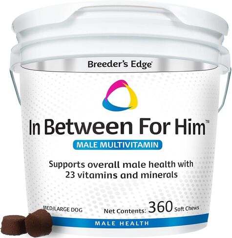 Revival Animal Health Breeder's Edge in Between for Him, Male Multivitamin for Med/Lg Dog- 360 ct in Kuwait