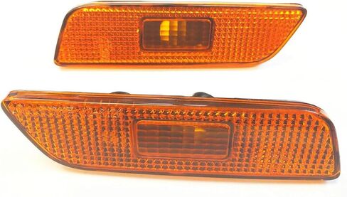 Pair For Volvo S80 Front Bumper Reflector Side Maker Light Amber Side Marker Light Assembly 1999 2000 2001 2002 2003 2004 2005 2006 9188263,9188264 in Kuwait