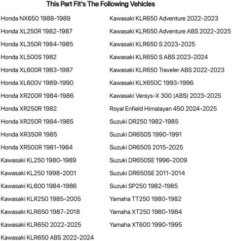 أنبوب دراجة نارية Tusk شديد التحمل 2 مم 130/90x17 لـ Kawasaki KLR650 1987-2018,2022-2024 in Kuwait