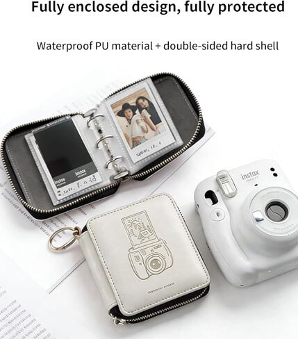 ألبوم صور الجيب لفيلم Polaroid Go والكاميرا الصغيرة الفورية، وفيلم Fujifilm Instax، وألبوم صور السفر المحمول، وألبوم صور واقي من البولي يوريثان لصورة بولارويد مقاس 2x3 بوصة (25 جيبًا) in Kuwait