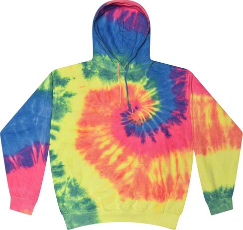 بلوفر بغطاء للرأس من Colortone Tie Dye للنساء والرجال - سوياتشيرتس بمقاس كلاسيكي in Kuwait
