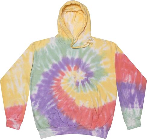 بلوفر بغطاء للرأس من Colortone Tie Dye للنساء والرجال - سوياتشيرتس بمقاس كلاسيكي in Kuwait