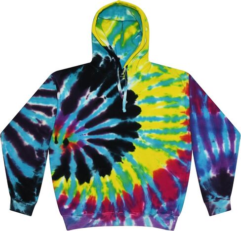 بلوفر بغطاء للرأس من Colortone Tie Dye للنساء والرجال - سوياتشيرتس بمقاس كلاسيكي in Kuwait