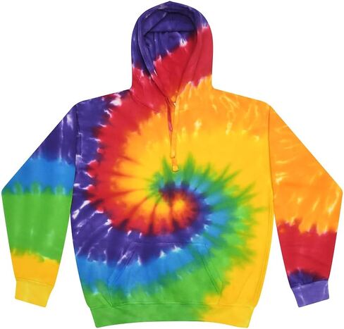 بلوفر بغطاء للرأس من Colortone Tie Dye للنساء والرجال - سوياتشيرتس بمقاس كلاسيكي in Kuwait