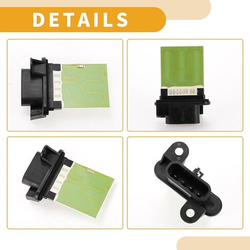 مقاوم محرك منفاخ HVAC رقم 52476725 مقاوم منفاخ السخان لسيارة شيفروليه كافالير L4 2.2L 1995-2002 معدن ABS أسود in Kuwait