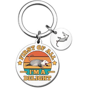 هدايا الأبوسوم للنساء سلسلة مفاتيح الأبوسوم المضحكة أولاً وقبل كل شيء، سلسلة مفاتيح الأبوسوم المبهجة، هدايا الأبوسوم المضحكة للنساء، هدية فريدة من نوعها لها in Kuwait