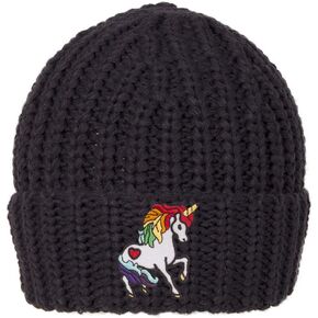 Gravity Trading Rainbow Unicorn Knitted Cuffed Beanie in Kuwait