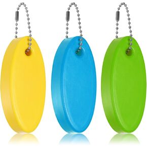 3 قطع من سلسلة المفاتيح العائمة الإسفنجية لمفاتيح القوارب، سلسلة مفاتيح عائمة ذات لون مشرق بيضاوية الشكل مقاومة للماء على شكل لوح ركوب الأمواج لقوارب الكاياك والإبحار والسباحة وصيد الأسماك (أصفر، أزرق سماوي، أخضر فاتح) in Kuwait