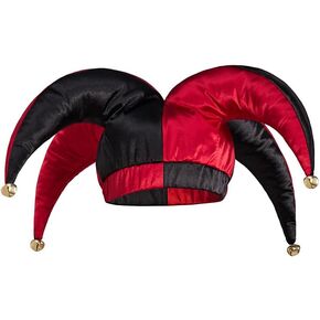 قبعة المحكمة المهرج الكبار المهرج المهرج السيرك زي قبعة رن Faire مهرجان الملحقات مع أجراس in Kuwait