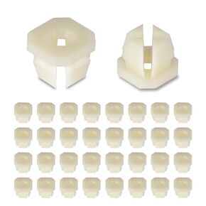 MUYI 30PCS Nylon Grille Screw Nuts - Park/Turn Front Light Lamp Radiator Retainer Nut Headlight Bezel Replace# 347347 3919773 3893980 Fits #8#10 Screw in Kuwait