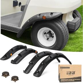 10L0L مشاعل الحاجز الأمامي والخلفي لعربة الجولف لسيارة Club Car DS 1993-up، مع براغي من الفولاذ المقاوم للصدأ، مجموعة من 4 (غير مناسبة للنماذج المعدلة) in Kuwait