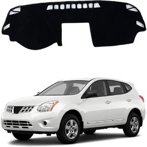 حصيرة لوحة القيادة المُحدثة لسيارة نيسان مورانو 2015-2019 من البوليستر، حصيرة لوحة القيادة غير قابلة للانزلاق، غطاء عاكس للزجاج الأمامي، ملحقات داخلية باللون الأسود in Kuwait