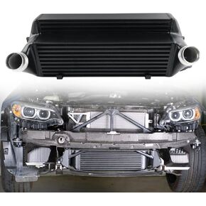 Bolt On Intercooler Kit Fit for BMW 1/2/3/4 Series F20 F22 F30 F31 F32 F33116i, 118i, 125i, M135i, 220i, 228i, M235i, 218d, 220d, 225d Front Mount Turbo Intercoolers Black Aluminum in Kuwait