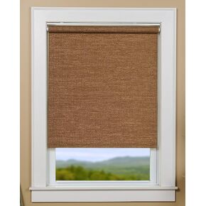 Textured Wicker Cordless Spring Roller Blind - Size 30" Wide x 72" Long, Light Filtering, Total Privacy for Home Windows and Doors in Saudi Arabia
