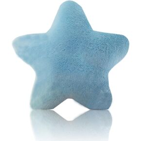 وسادة على شكل نجمة من القطيفة الناعمة على شكل نجمة لعبة وسادة محشوة باللون الأزرق مقاس 16 بوصة in Kuwait