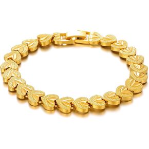 Ethlyn Birthday Gift for her Exquisite Gold Plated Women's Heart Bracelet Party Dating gifts for her in Kuwait