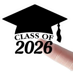 100 × 2025 ملصقات قبعة التخرج ، شارات فينيل غريز ، ملصقات حفل التخرج ، إعلان التخرج ، أختام مظروف الطرف ، ملصقات إغلاق المغلف ، 2 × 1.5 بوصة (أسود) in Kuwait