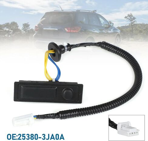 مفتاح الباب الخلفي للسيارة 25380-1AA0A لنيسان باثفندر 2013-2019 غطاء التمهيد الباب الخلفي مفتاح فتح الصندوق in Saudi Arabia