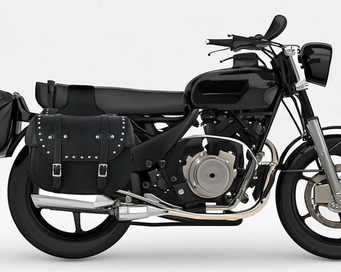 Vance Touring Elite Studded Motorcycle Saddlebags 30L PVC Water-Resistant Compatible with Sportster Dyna Softail Touring Models Vstar Shadow Wide Glide (Touring Elite, Studded) in Kuwait