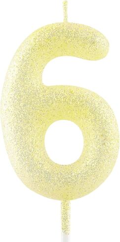 شمعة عيد الميلاد العاشر باللون الأزرق اللامع رقم 10 شموع مضيئة لتزيين الكيك، شمعة عيد ميلاد سعيد للفتيات والأولاد والنساء واحتفالات الذكرى السنوية ومستلزمات الحفلات in Kuwait