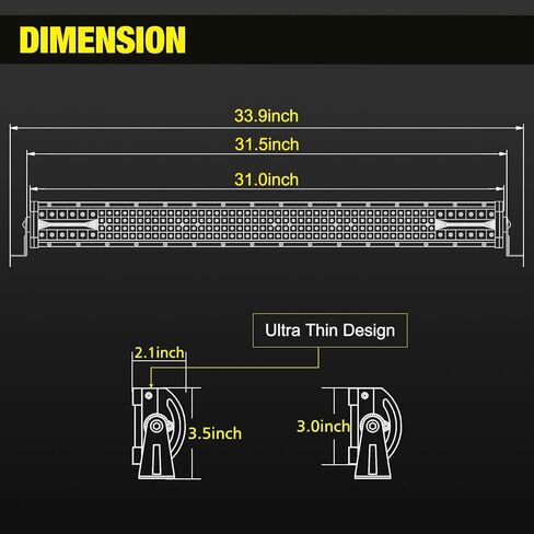 30 Inch LED Light Bar, Niking Auto 230W Quad Row LED Driving Light Spot Flood Combo Beam Off Road LED Bumper Work Light Waterproof Fog Lamps for Trucks ATV UTV SUV Boat in Saudi Arabia