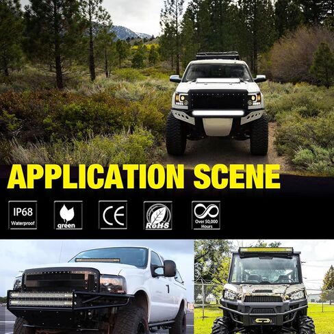 30 Inch LED Light Bar, Niking Auto 230W Quad Row LED Driving Light Spot Flood Combo Beam Off Road LED Bumper Work Light Waterproof Fog Lamps for Trucks ATV UTV SUV Boat in Saudi Arabia