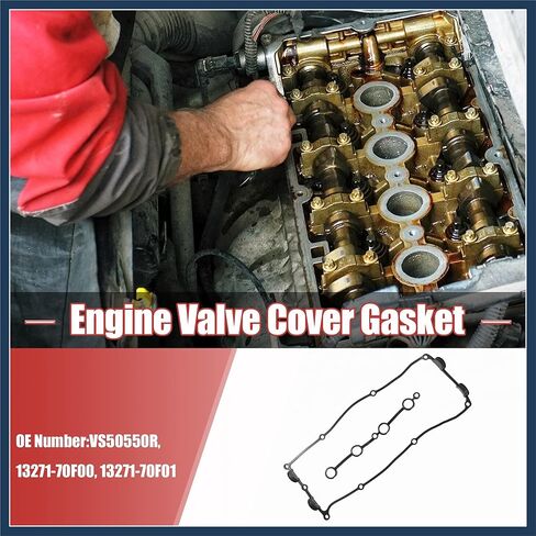 1 مجموعة VS50550R غطاء صمام المحرك طوقا لنيسان 240SX 2.4L L4 GAS DOHC 1995-1998 لنيسان فرونتير 2.4L L4 GAS DOHC 1998-2004 تصميم أنيق in Saudi Arabia